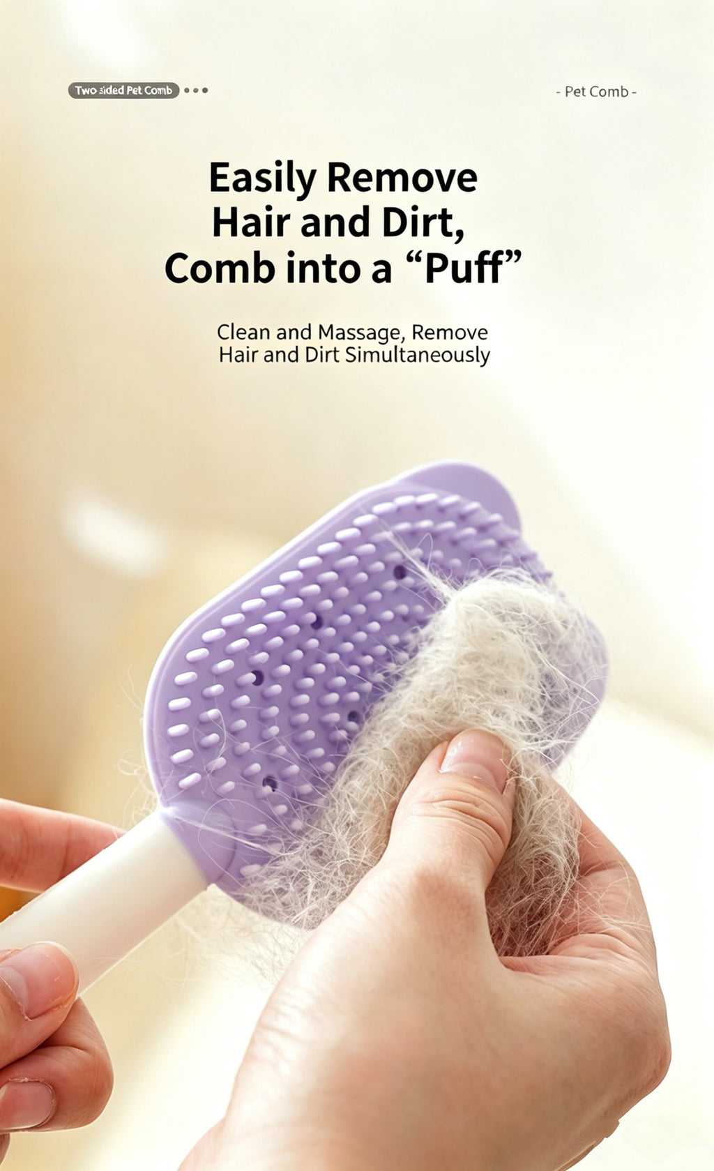 Self Cleaning Pet Grooming Brush