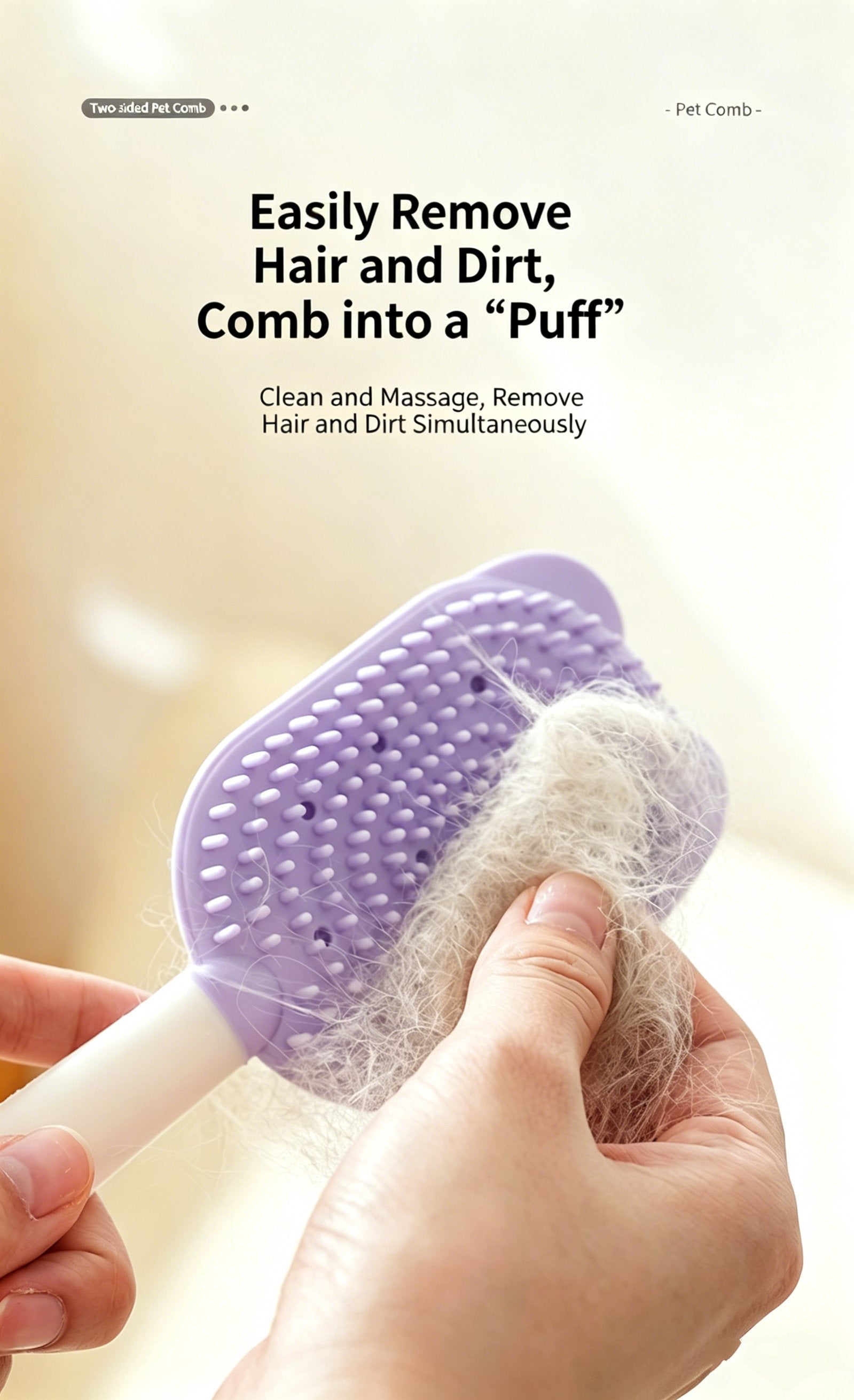 Self Cleaning Pet Grooming Brush